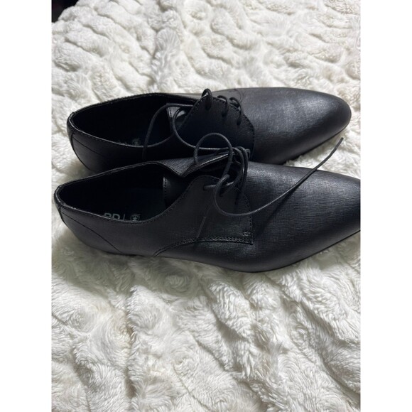 New BP. Albert Plain Toe Derby In Black leather Saffiano OrthoLite size 10M - Picture 6 of 8